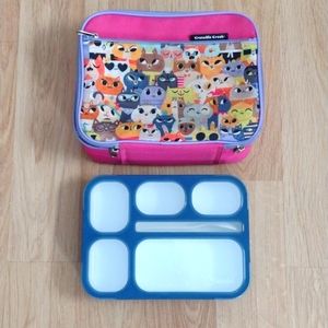 Crocodile Creek Lunch Bag & Kinsho Leak proof Food  Container